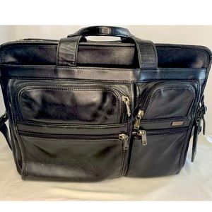 Tumi Expandable Leather Bag/Briefcase